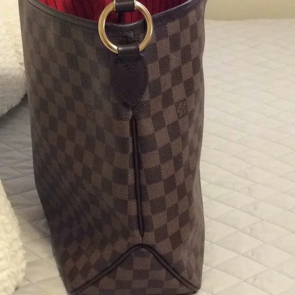 Authentic Louis Vuitton Delightful MM Damier Ebene With Matching Wallet - Picture 8 of 16